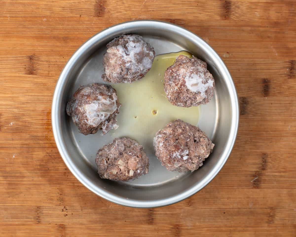 cooked then frozen meatballs