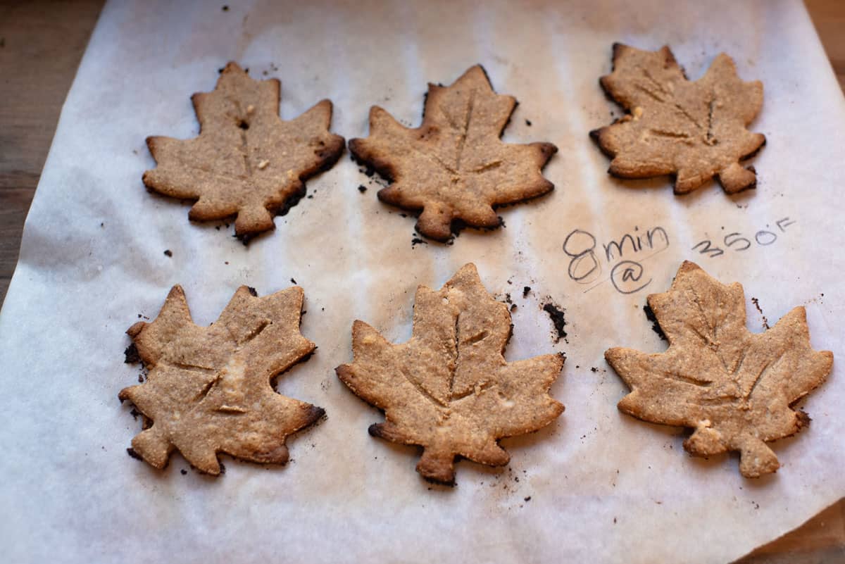 maple cookies burnt around edges baked for 8 minutes