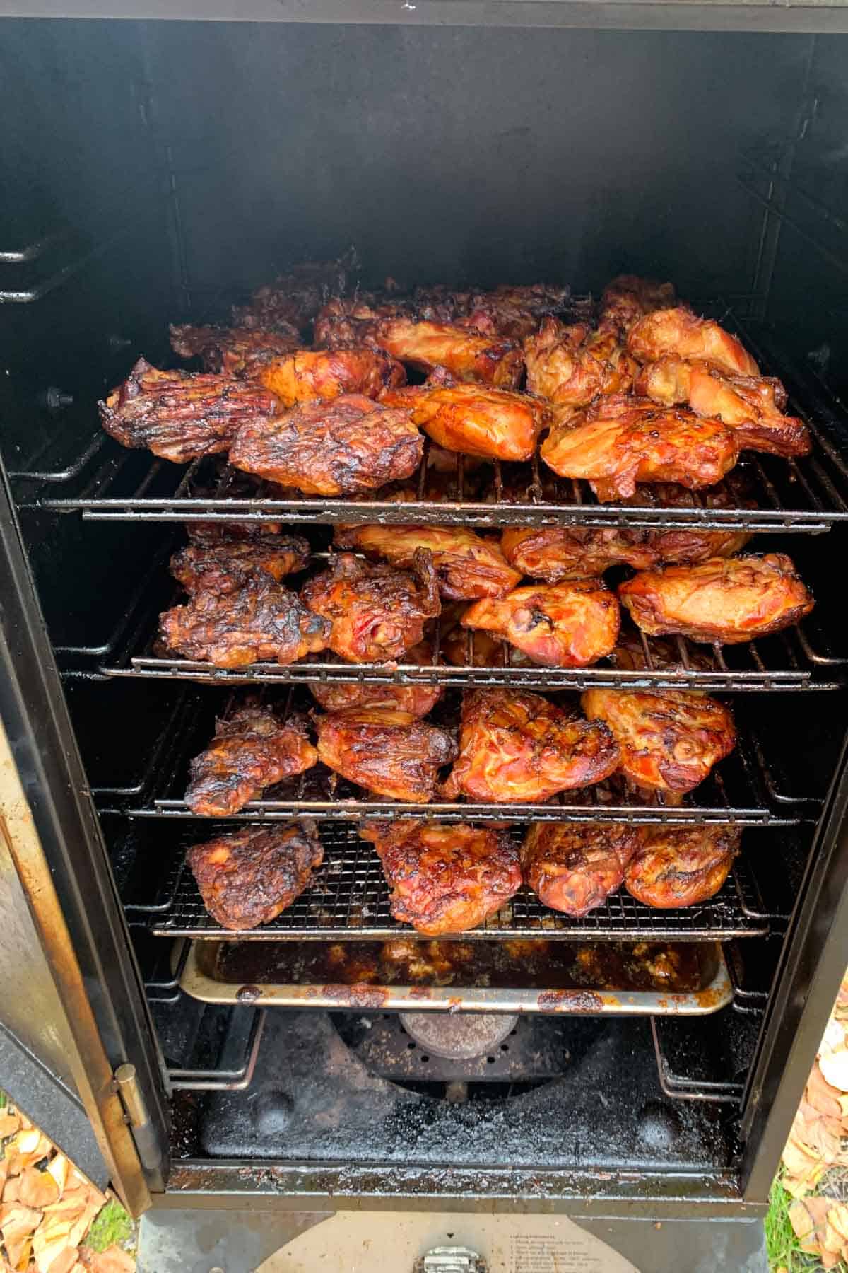 chicken thighs in smoker