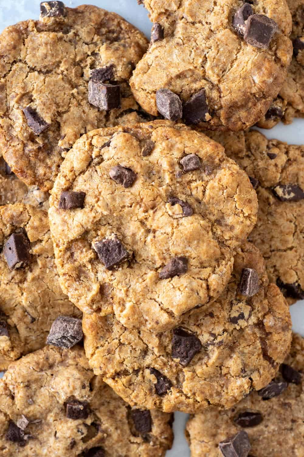 AIP chocolate chip cookies with homemade carob chunks