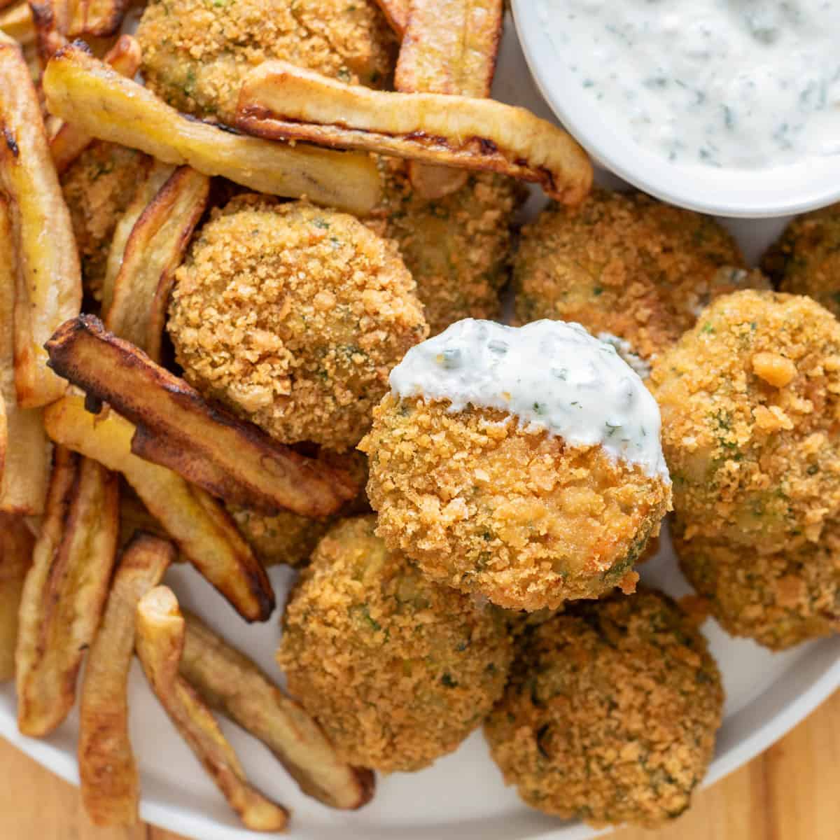 AIP gluten-free chicken nuggets with vegetables