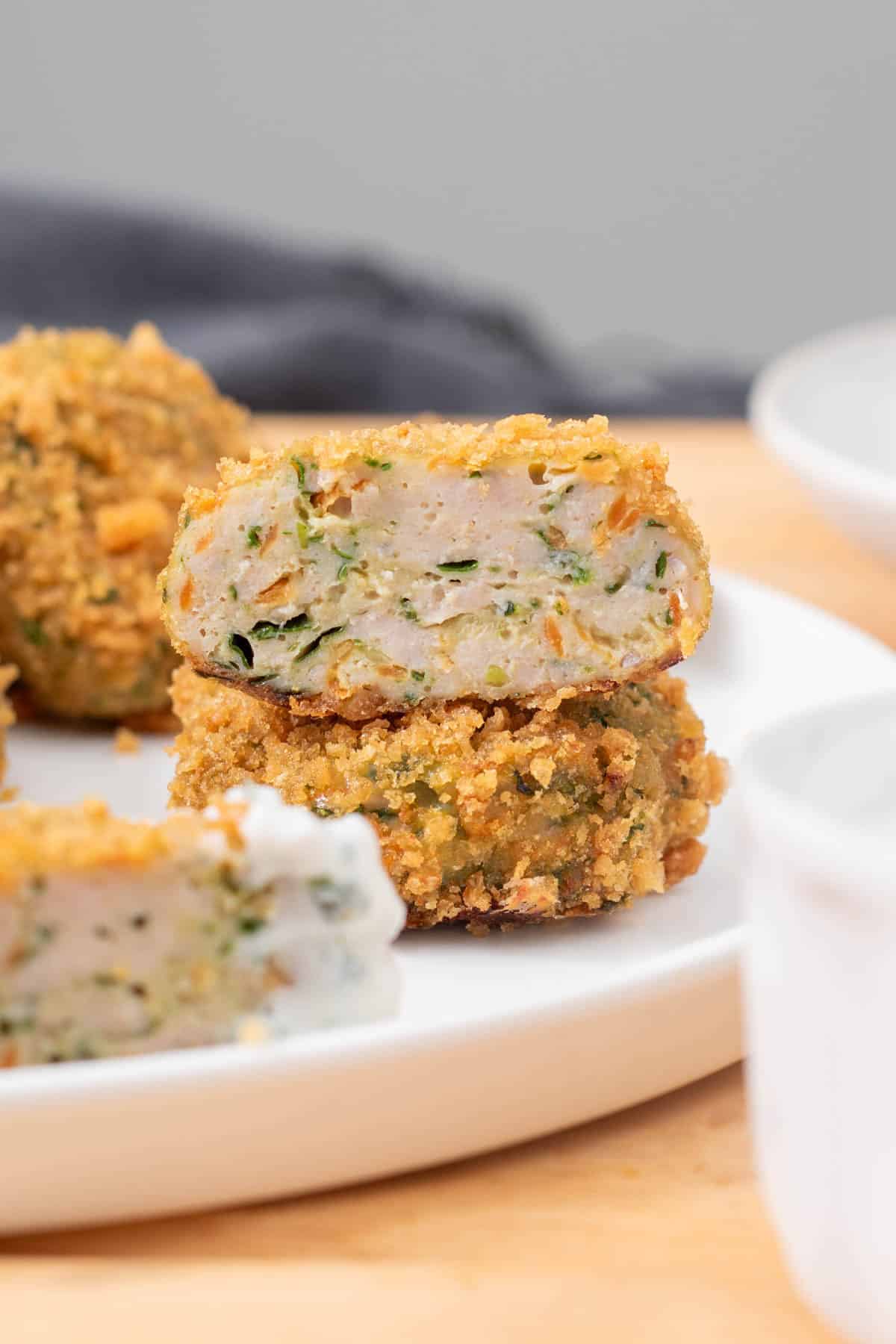 Chicken Nugget with veggies inside