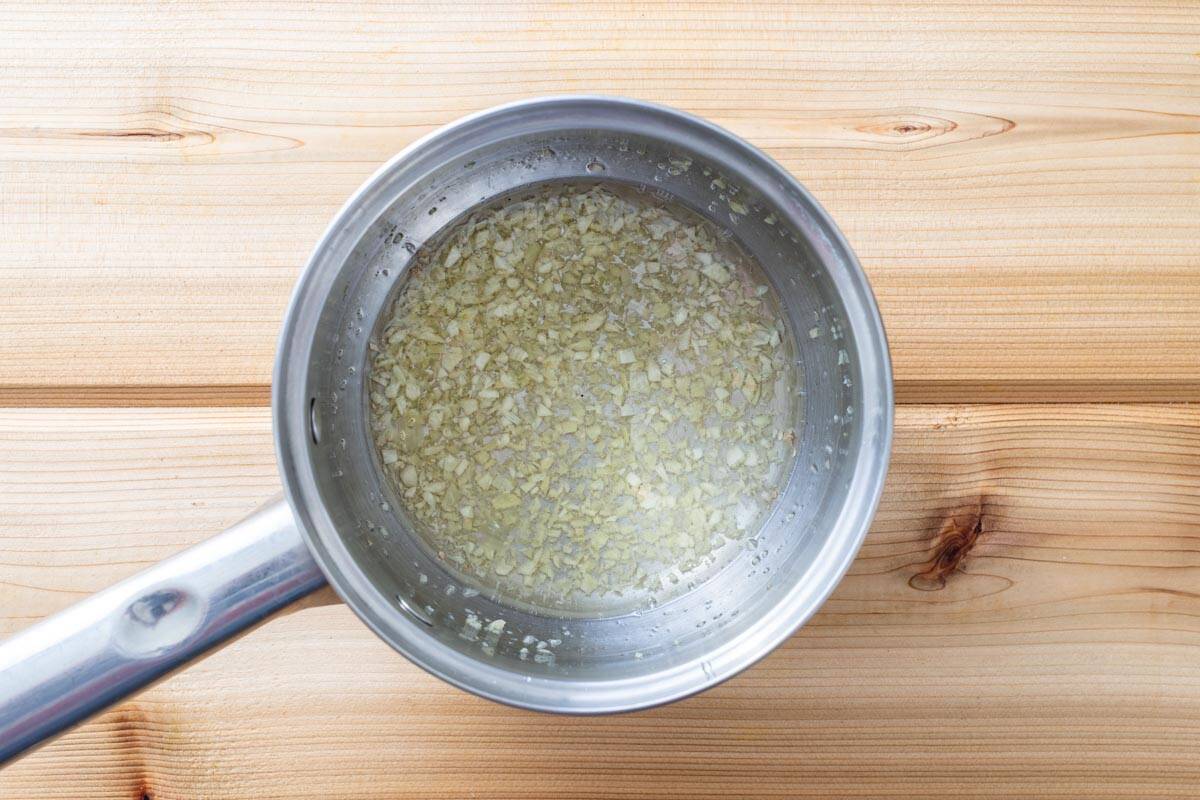 sautéed garlic and ginger
