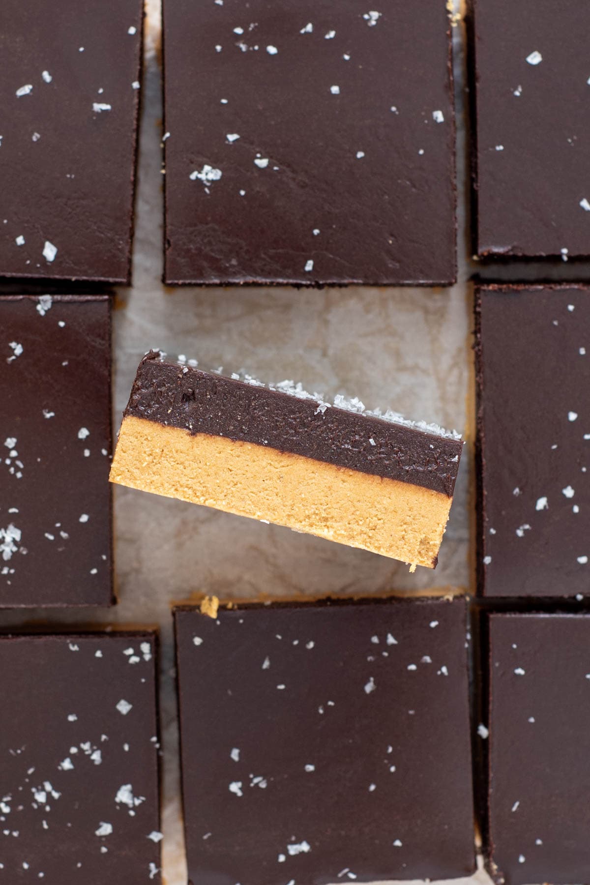 carob layered over protein bars
