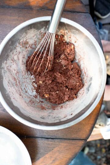 AIP cupcake batter mixed in bowl