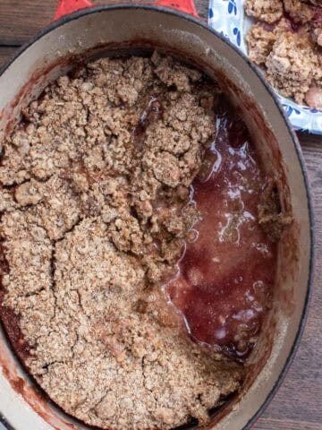 strawberry rhubarb crisp
