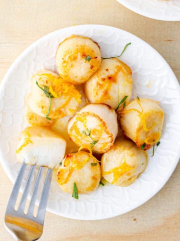 AIP roast scallops with olive oil and no dairy